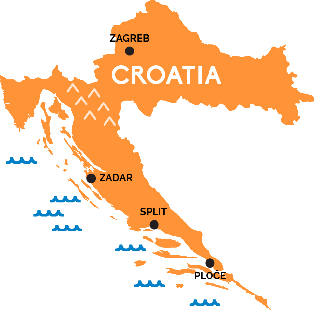 Map of Croatia