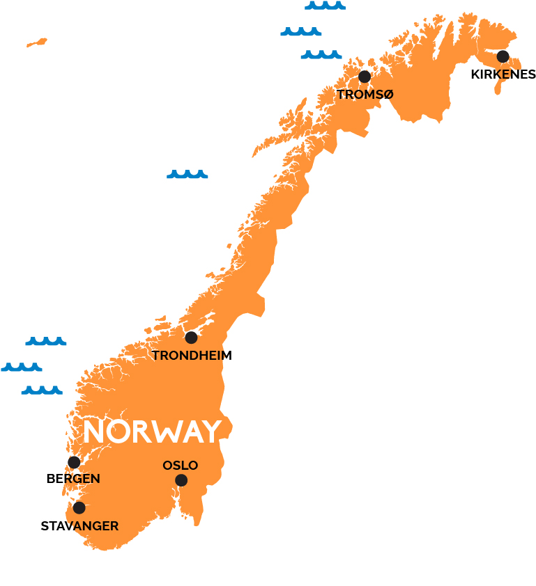 Map of Norway