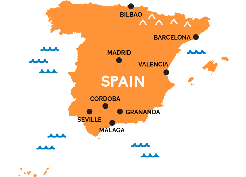 Map of Spain