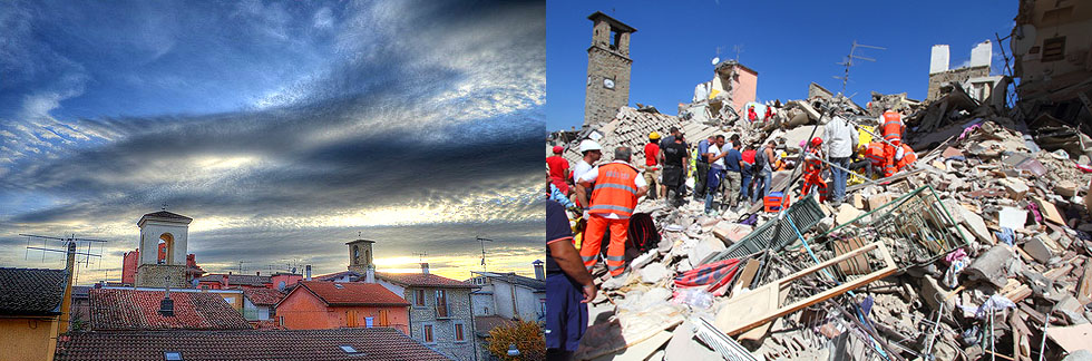 Italy Earthquake Panoramic