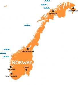 Map of Norway