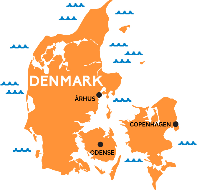 Denmark Map / Denmark Travel Advice & Safety | Smartraveller - With ...