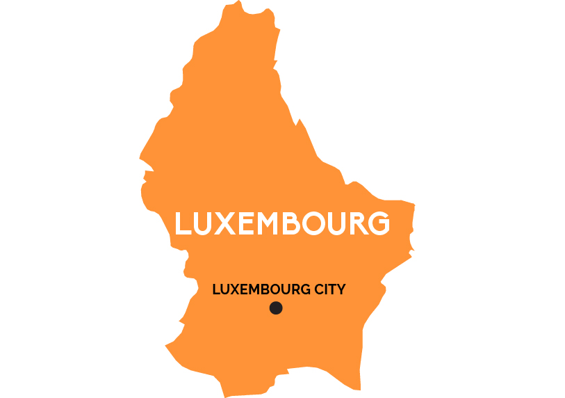 Map of Luxembourg