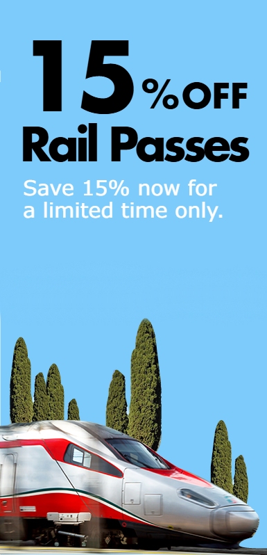 15% OFF Rail Passes