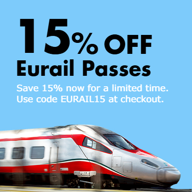 15% OFF Rail Passes