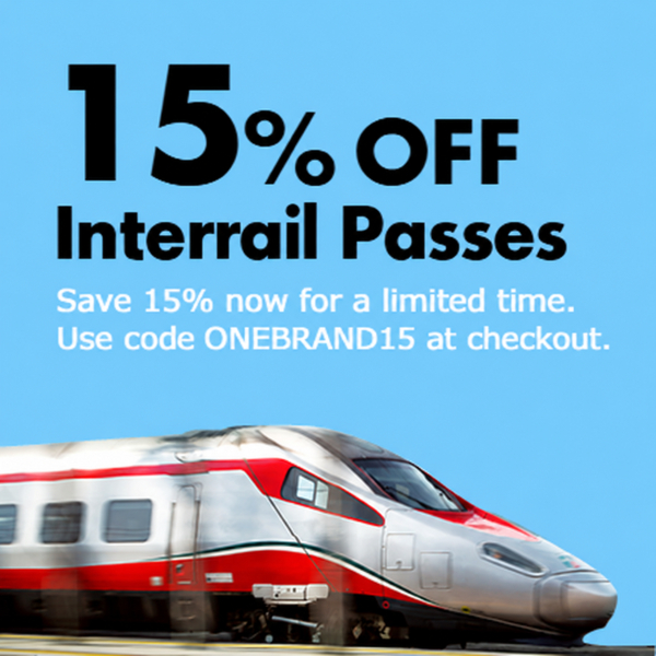15% OFF Rail Passes
