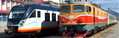 Trains in Montenegro