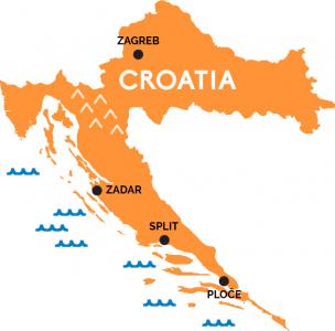 Map of Croatia