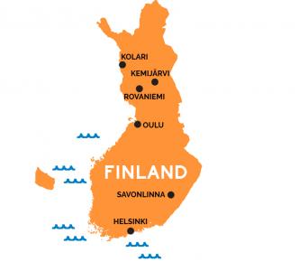 Map of Finland