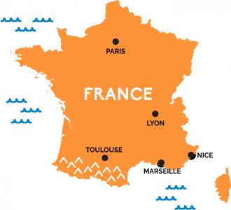 Map of France