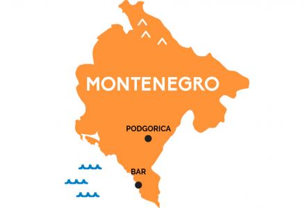 Map of Montenegro