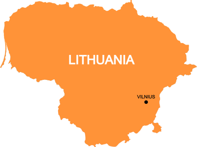 Map of Lithuania